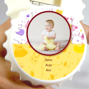 Miniş Eşyalar Temalı Bebek Kapak Şekilli Magnet Açacak