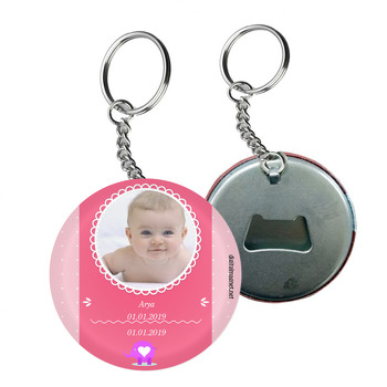 Miniş Fil 1 Temalı Bebek Arkası Açacak Anahtarlık