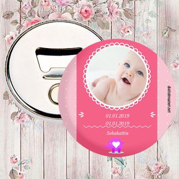 Miniş Fil 1 Temalı Bebek Magnet Açacak