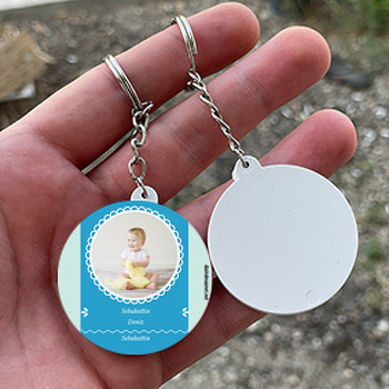 Miniş Fil 2 Temalı Bebek Daire Plastik Anahtarlık