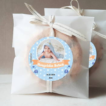 Miniş Fil Temalı Hoşgeldin Bebek Sticker