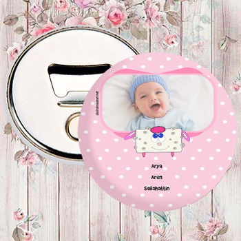 Miniş Tavşan Temalı Bebek Magnet Açacak