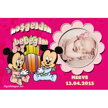 Minnie Bebe Temalı Magnet