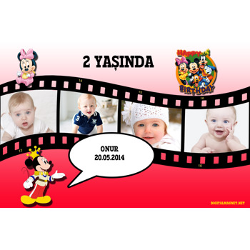 Minnie Mouse Film Şeridi Temalı Magnet