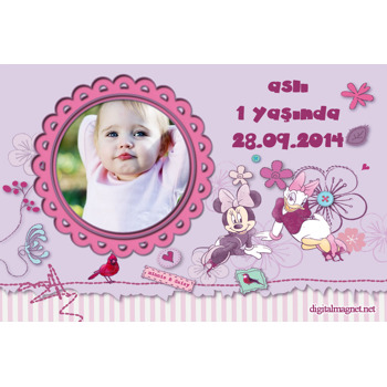 Minnie Ve Daisy Temalı Magnet