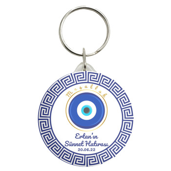 Mitolojik Motif ile Nazar Boncuğu Sünnet Temalı Anahtarlık