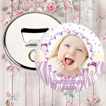 Mor Diş Buğdayı Temalı Magnet Açacak