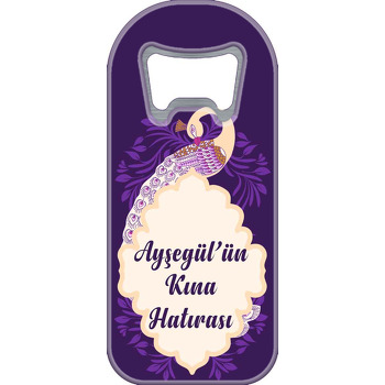 Mor Fonda Tavus Kuşu Temalı Uzun Magnet Açacak