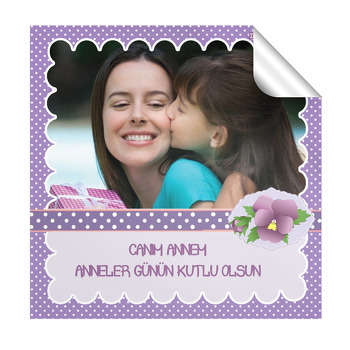 Mor Fonlu  Kare Etiket