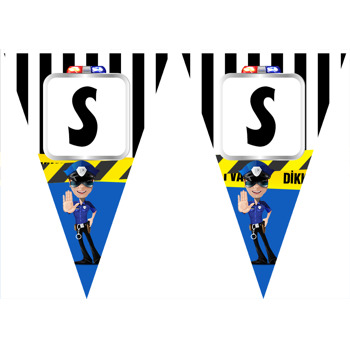 Motorlu Polis Temalı Parti Banner