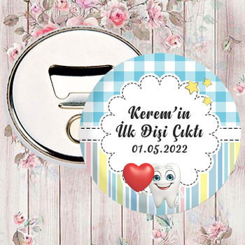 Mutlu Diş Temalı Diş Buğdayı Magnet Açacak