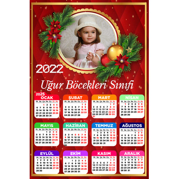 Mutlu Yıllar Temalı Takvim Magnet