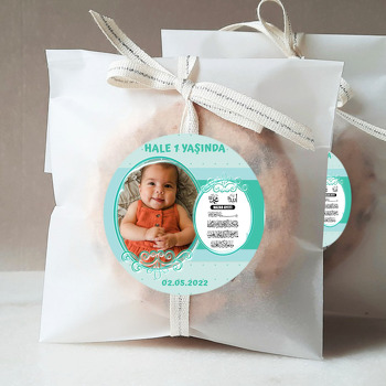 Nazar Ayeti ile Yeşil Şeffaf Çerçeve Temalı Sticker