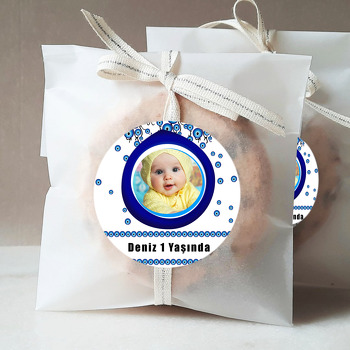 Nazar Boncuğu Temalı Resimli Sticker