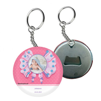 Nazar Boncuk 11 Temalı Bebek Arkası Açacak Anahtarlık