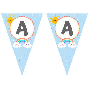 Neşeli Gökkuşağı Temalı Parti Banner