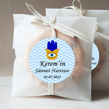 Neşeli Nazar Boncuğu ile Sünnet Temalı Sticker