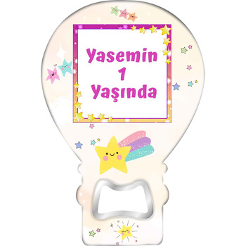 Neşeli Yıldız Temalı Balon Magnet Açacak