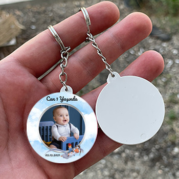 Nils Holgerssonın Serüvenleri Temalı Daire Plastik Anahtarlık