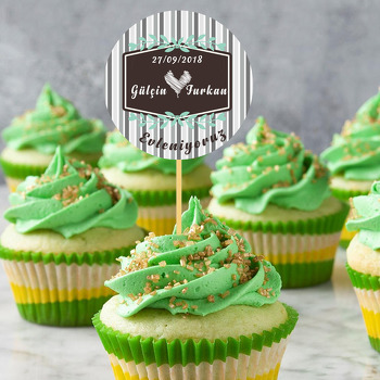 Nişan ve Evlilik Temalı Kürdan Süs