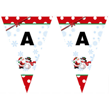 Noel Baba ve Kardan Adam Temalı Parti Banner 