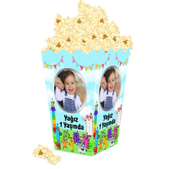 Number Blocks Temalı Popcorn Kutusu