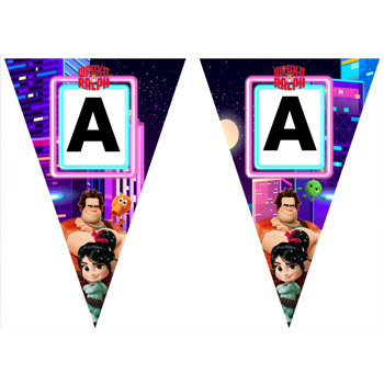 Oyunbozan Ralph Temalı Parti Banner Flama