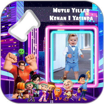 Oyunbozan Ralph Temalı Resimli Kare Magnet Açacak