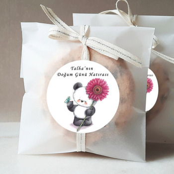Panda Temalı Sticker