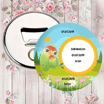 Papağan Temalı Magnet Açacak