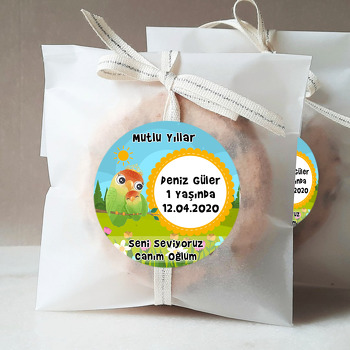 Papağan Temalı Sticker