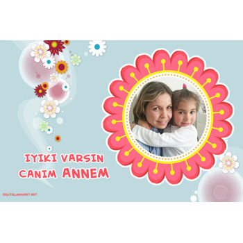 Papatya Temalı Magnet