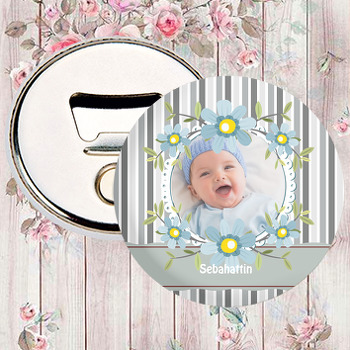 Papatya Temalı Resimli Magnet Açacak