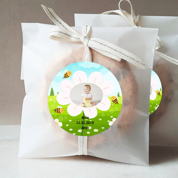 Papatya Temalı Resimli Sticker