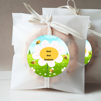 Papatya Temalı Sticker