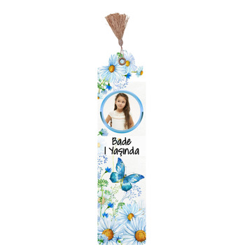 Papatya Ve Kelebek Temalı Kitap Ayracı
