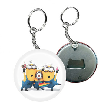 Parti Minion Temalı Arkası Açacak Anahtarlık