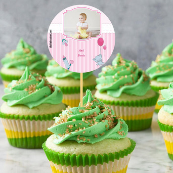 Parti Temalı Hoşgeldin Bebek Kürdan Süs