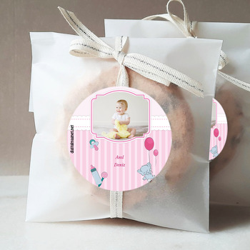 Parti Temalı Hoşgeldin Bebek Sticker