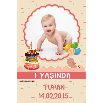 Pastalı 1 Yaş Magnet