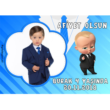 Patron Bebek Temalı Doğum Günü Amerikan Servis