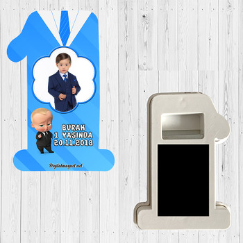 Patron Bebek Temalı  Doğum Günü Magnet Açacak
