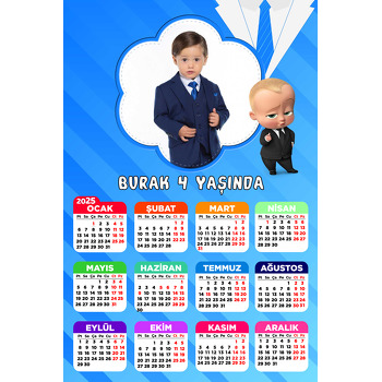 Patron Bebek Temalı Takvim Magnet