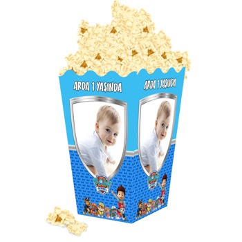 Paw Patrol Mavi Temalı Popcorn Kutusu