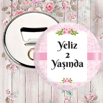 Pembe Bahar Çiçekleri Temalı Magnet Açacak