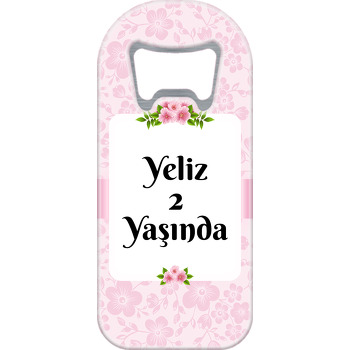 Pembe Bahar Çiçekleri Temalı Uzun Magnet Açacak