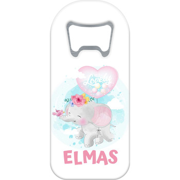 Pembe Balonla Uçan Fil Temalı Uzun Magnet Açacak