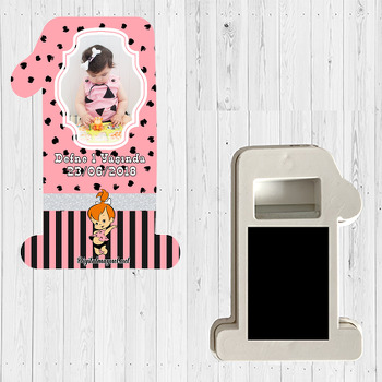 Pembe Çakıl Temalı  Doğum Günü Magnet Açacak