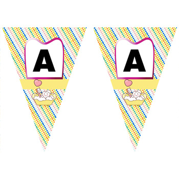 Pembe Çerçeveli Diş Temalı Parti Banner