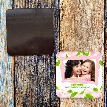 Pembe Çiçekli Magnet